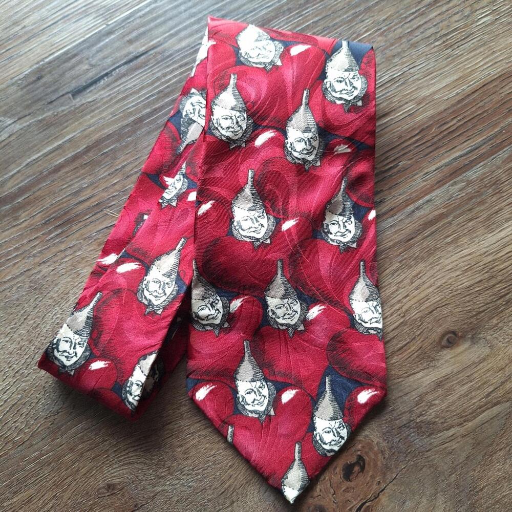Vintage 1992 The Wizard Of Oz Tin Man 100% Silk Tie American Film Classics